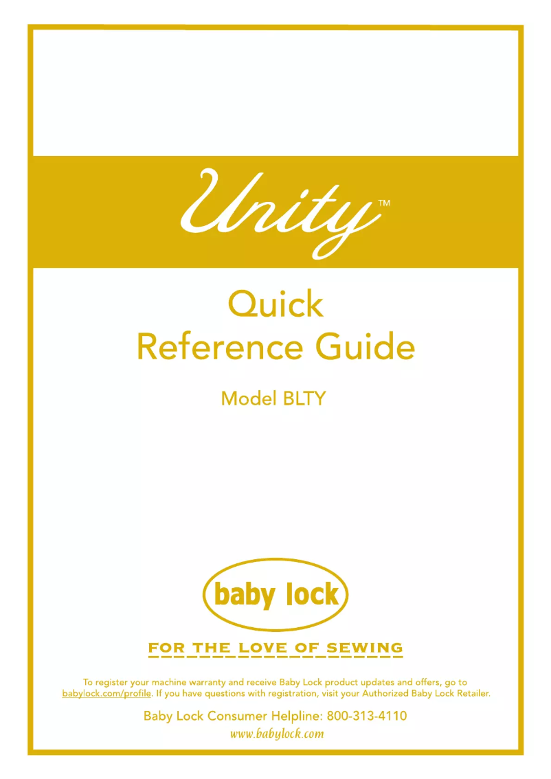 First page image of the manual for Unity BLTY
