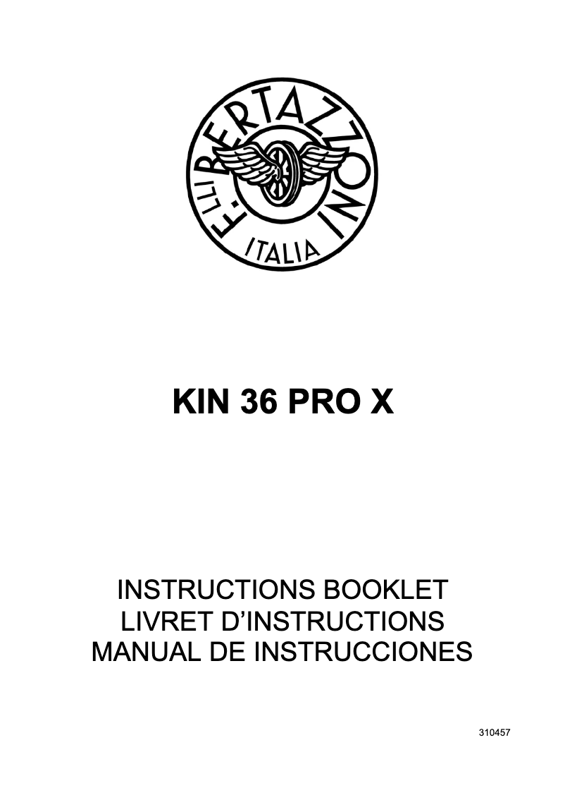 First page image of the manual for KIN46PROX