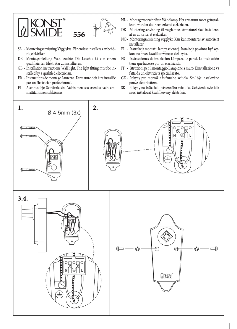 First page image of the manual for 556