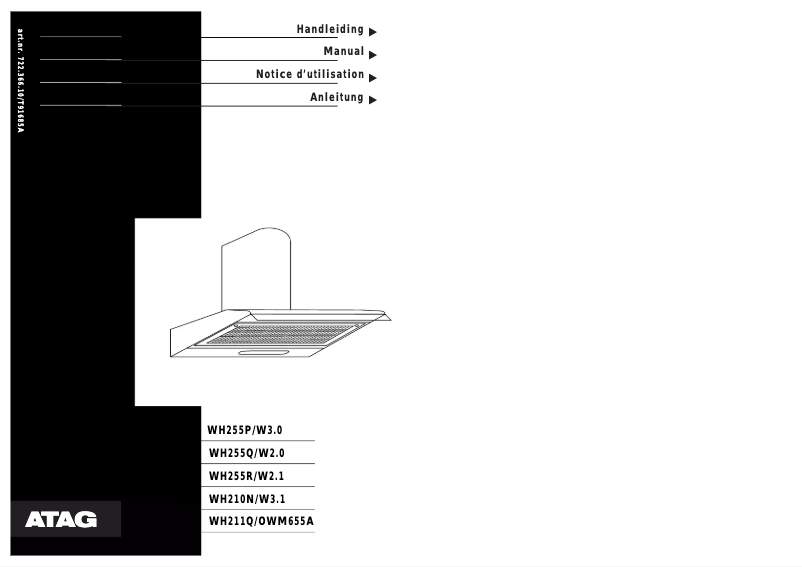 Page 1 of the manual User Manual Atag OWM611A