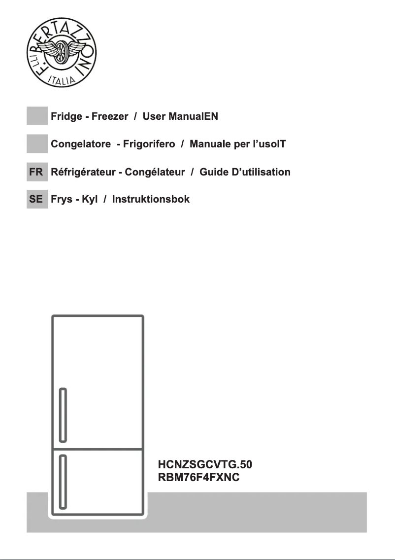 First page image of the manual for RBM76F4FXNC
