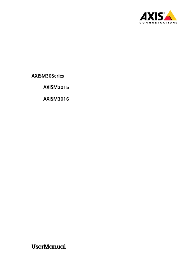 First page image of the manual for M3016