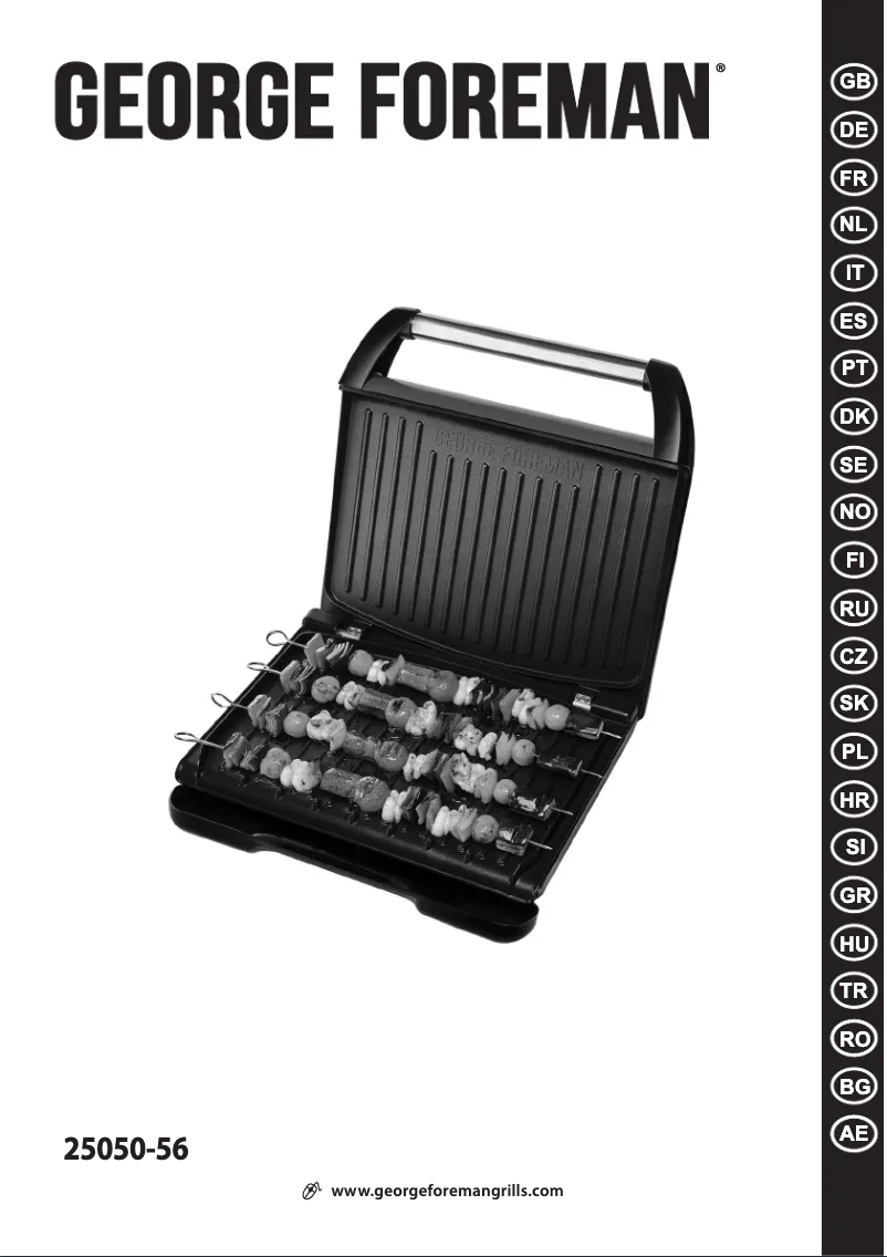 Page 1 of the manual User Manual George Foreman 25050-56