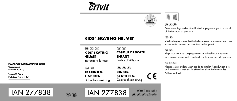 First page image of the manual for IAN 277838