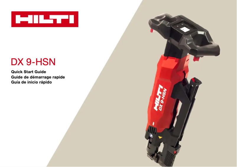 Page 1 of the manual Instructions / Assembly Hilti X-HSN 24