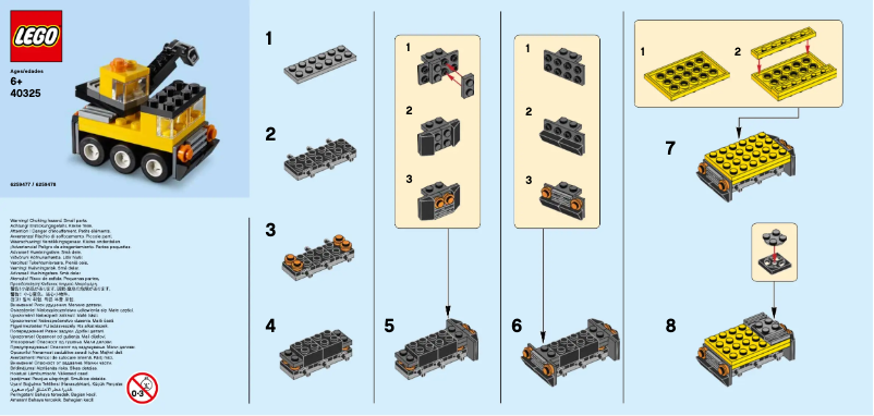 Page 1 of the manual User Manual Lego Crane 40325