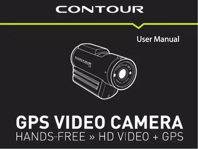 Page 1 de la notice Manuel utilisateur Contour GPS