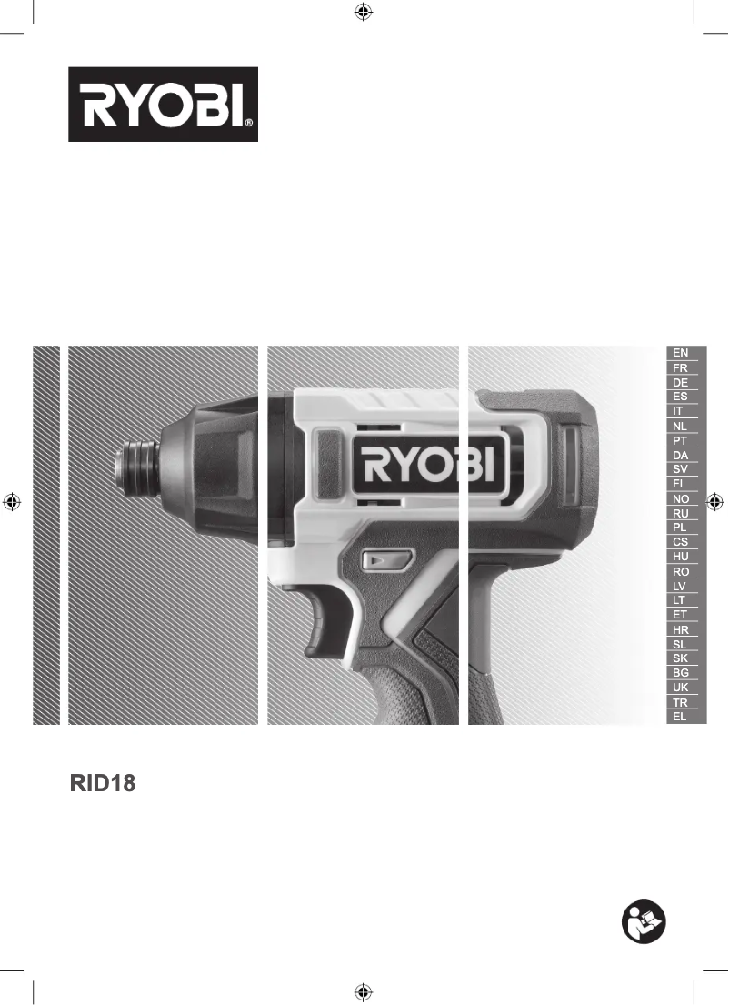 Page 1 of the manual User Manual RYOBI One+ RID18