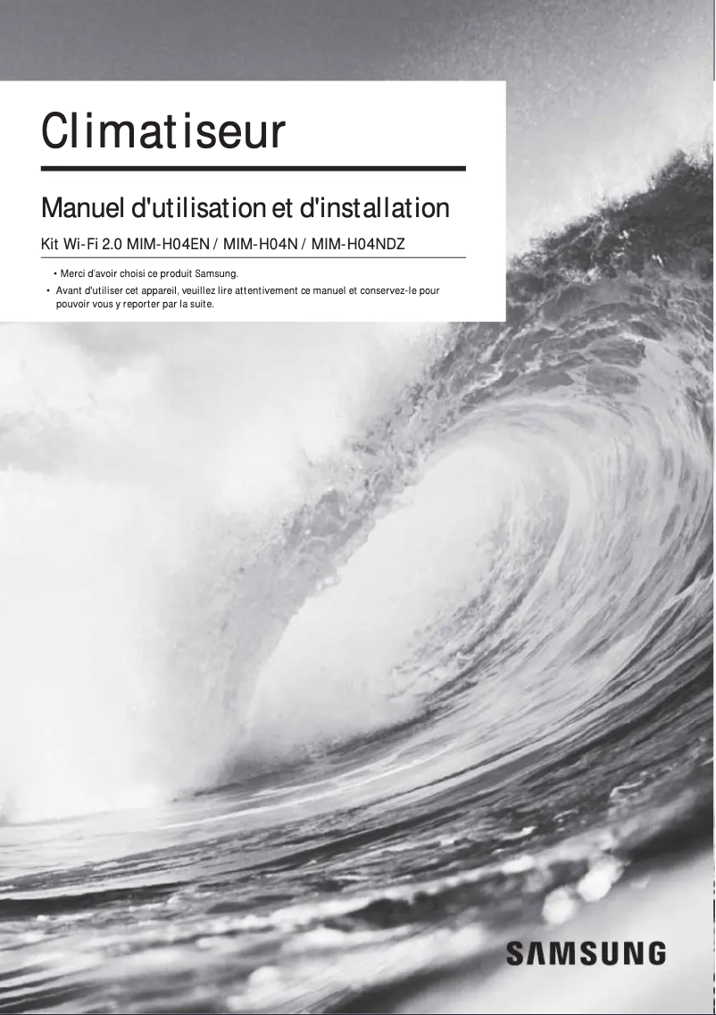 Page 1 of the manual User Manual Samsung MIM-H04N