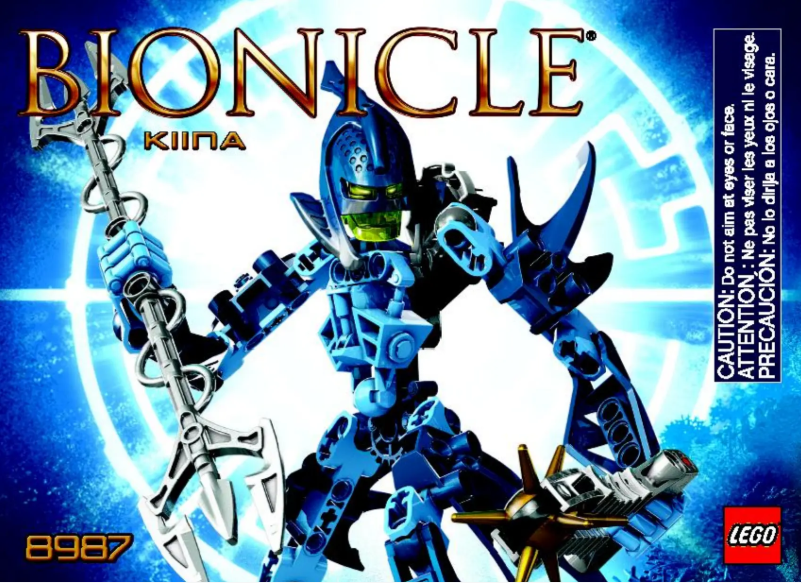 Page 1 of the manual User Manual Lego Bionicle 8987