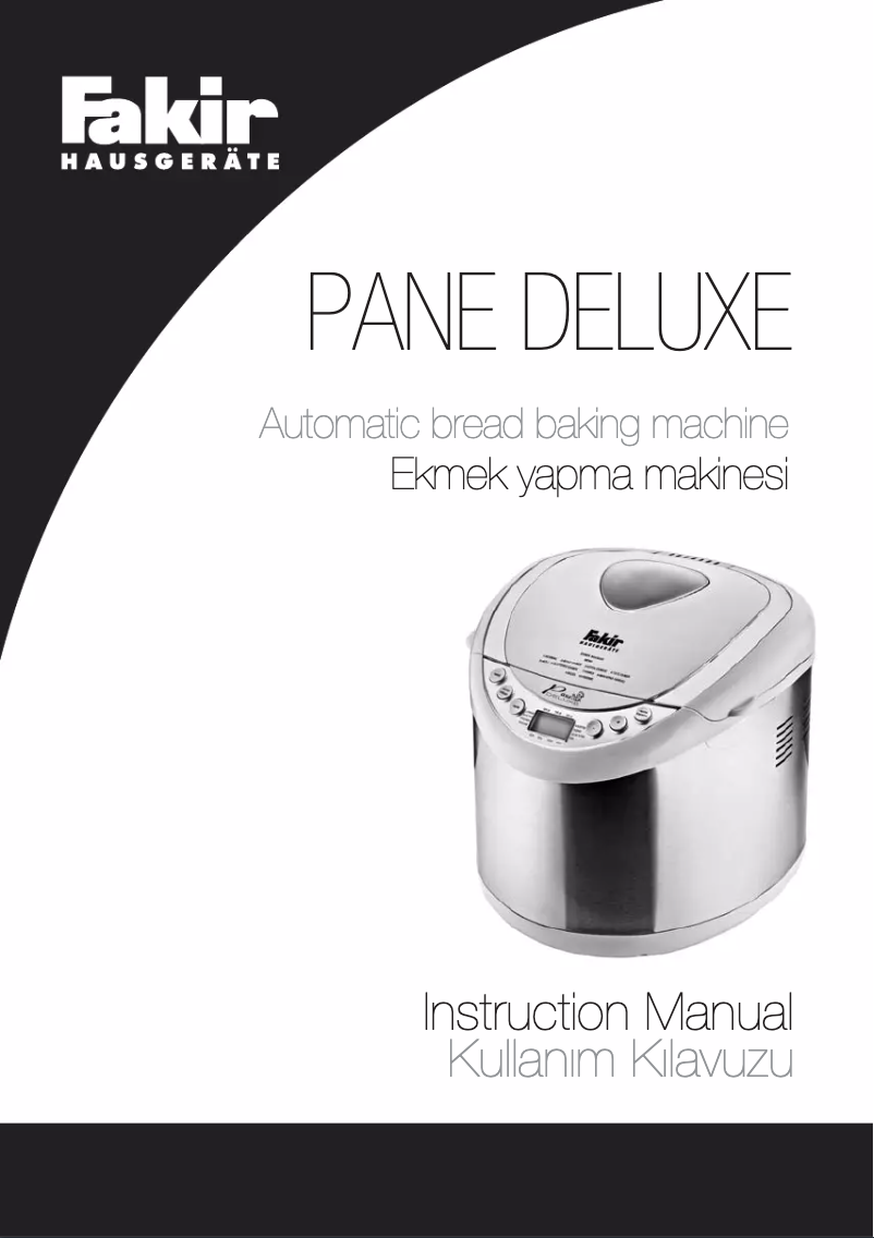 First page image of the manual for Pana Deluxe