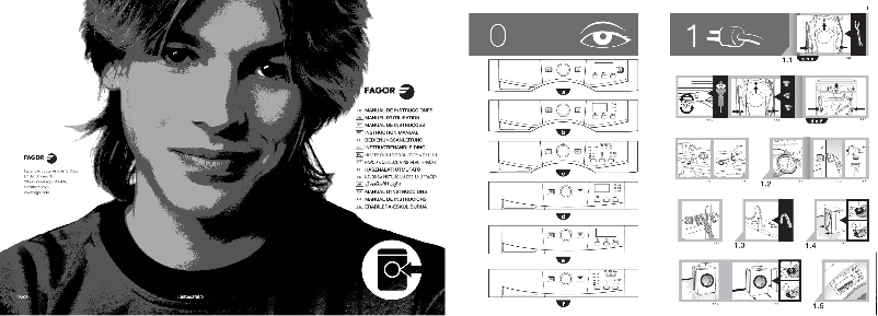 Page 1 of the manual User Manual Brandt WFK2458FE