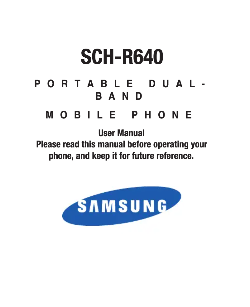 First page image of the manual for Messager Touch II