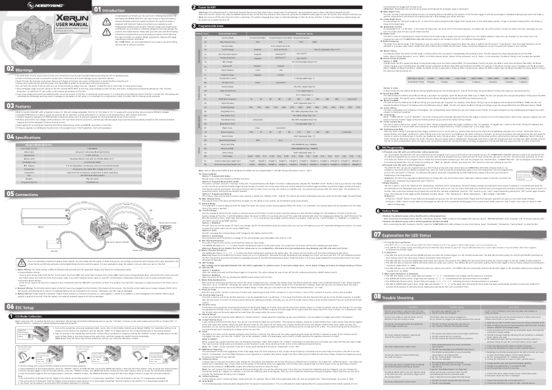Page 1 of the manual User Manual Hobbywing Xerun XD10 Pro