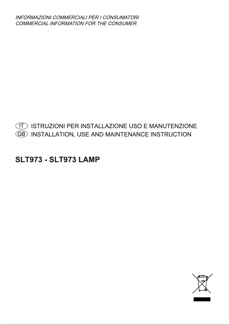 Page 1 of the manual User Manual Sirius SLT973