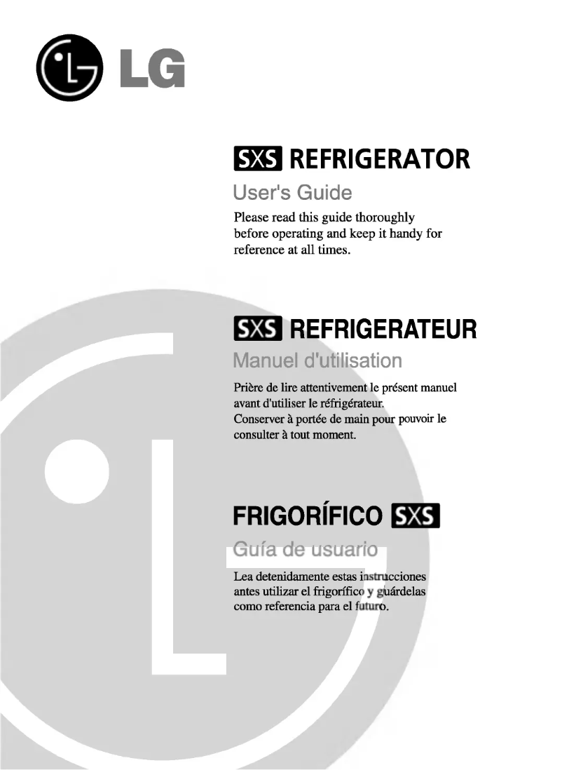 First page image of the manual for GR-P217BTK