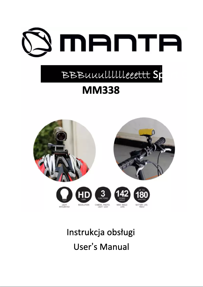 First page image of the manual for MM338