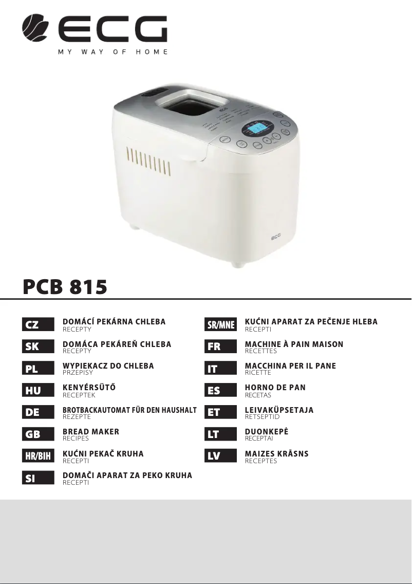 Page 1 de la notice Manuel utilisateur ECG PCB 815