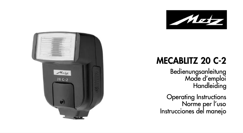 Image de la première page du manuel de l'appareil Mecablitz 20 C-2