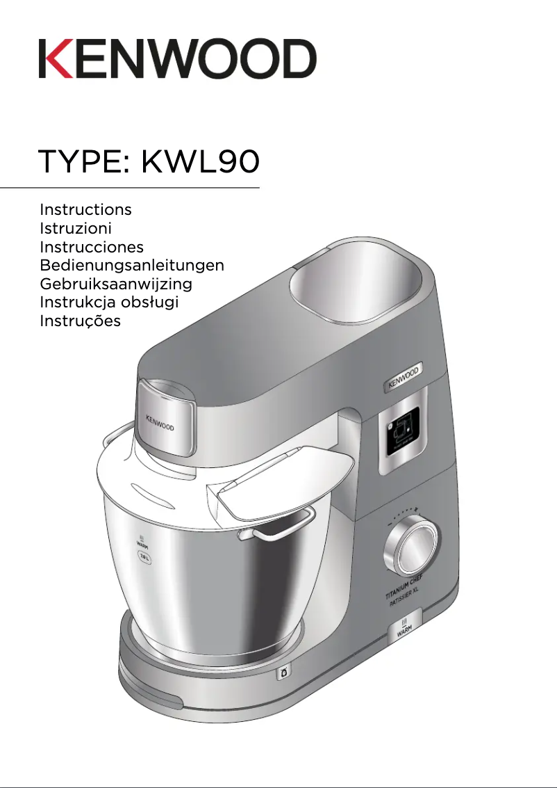 First page image of the manual for Chef Titanium Patissier XL KWL90