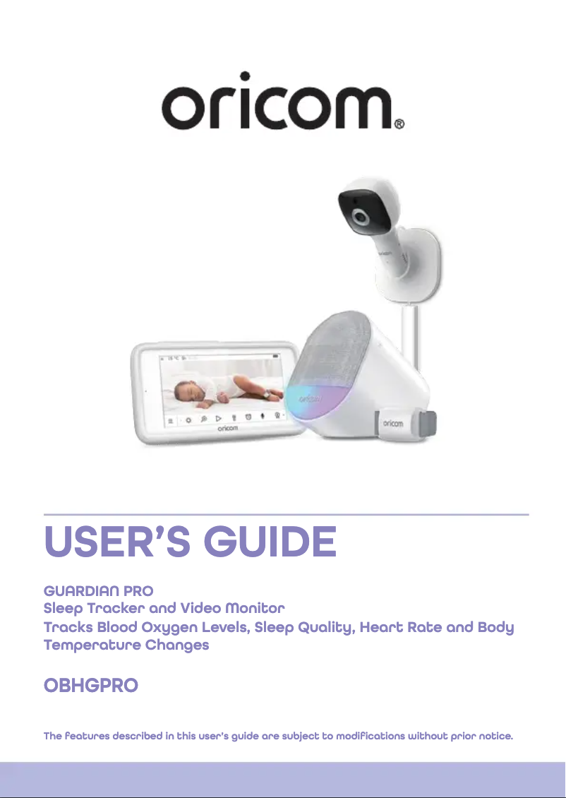 Image de la première page du manuel de l'appareil OBHGPRO