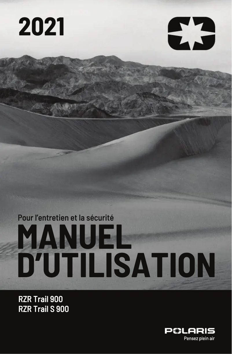 First page image of the manual for RZR Trail Ultimate (2021)