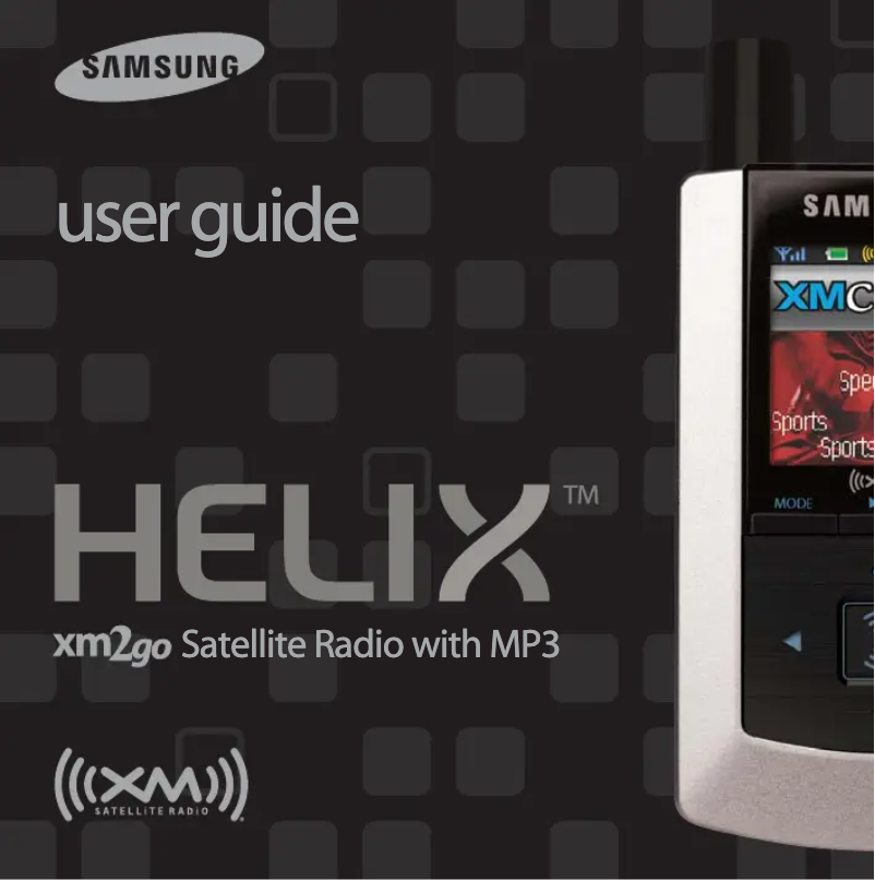 Page 1 of the manual User Manual Samsung Helix