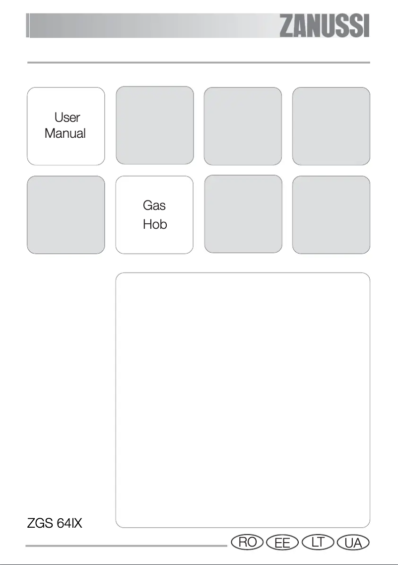 First page image of the manual for ZGS64IX