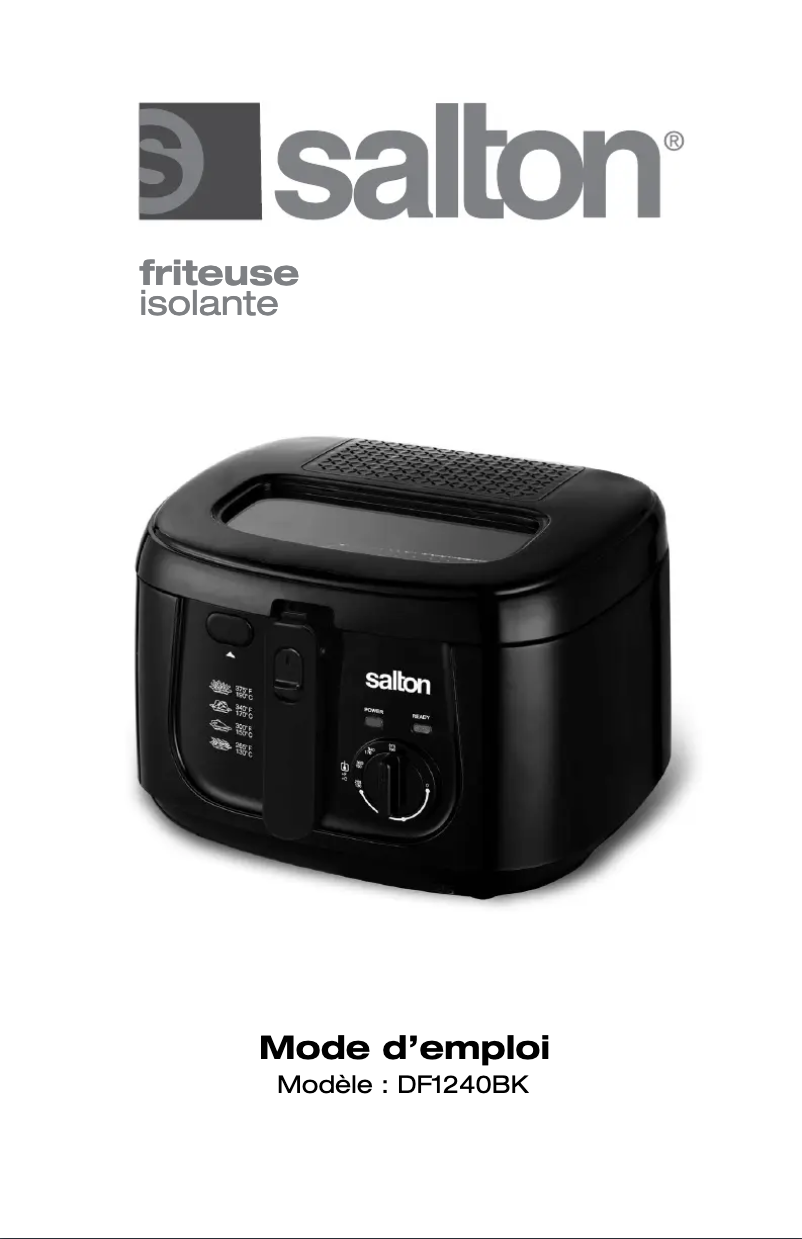 First page image of the manual for Cool Touch DF1240