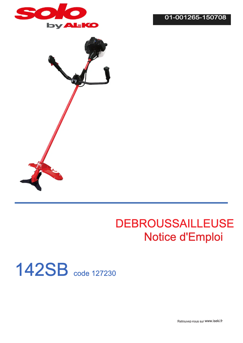 First page image of the manual for 142SB