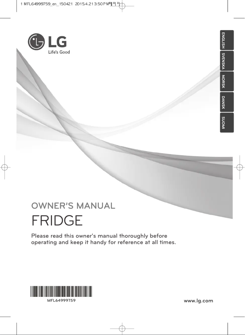 Page 1 of the manual User Manual LG GL5241SWHZ