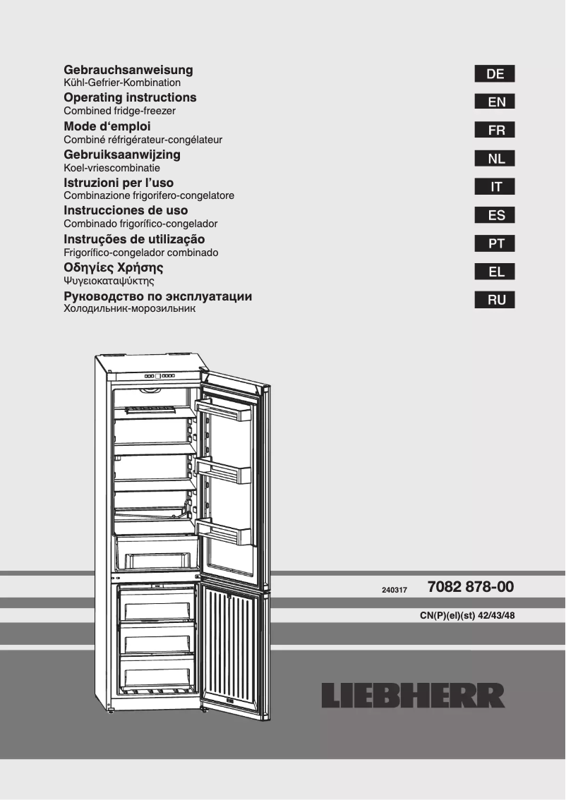 First page image of the manual for CNel 4813 NoFrost