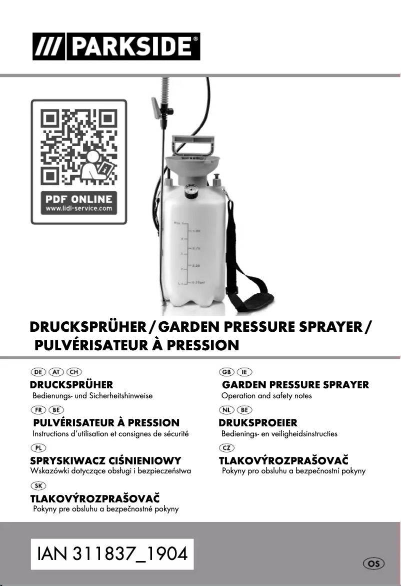 First page image of the manual for PLS 10 A4