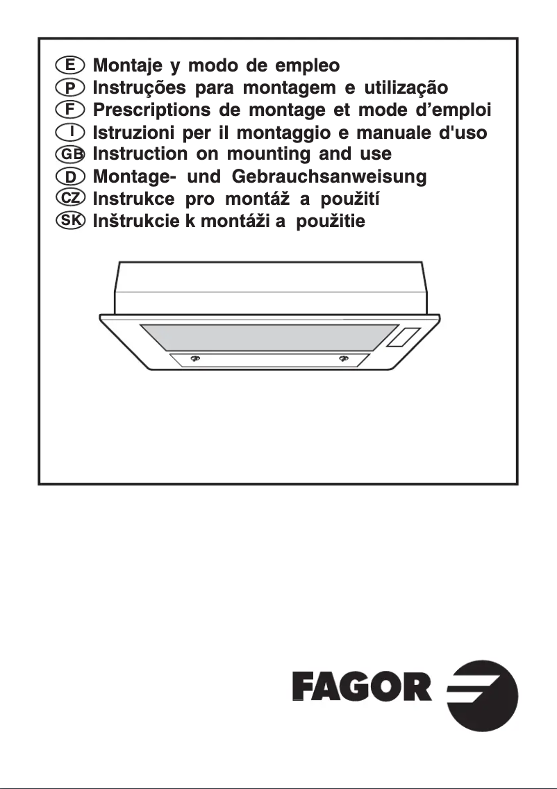 Page 1 of the manual User Manual Fagor AF2-627IX