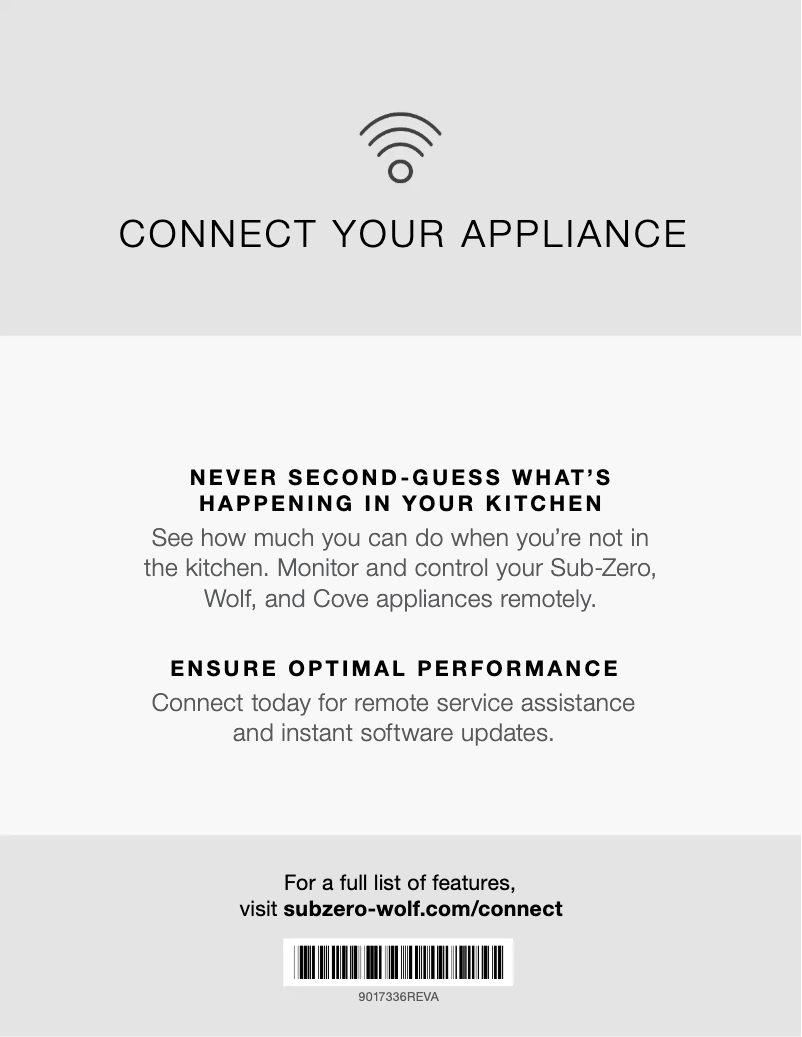 Page 1 of the manual User Manual Sub-Zero BI-36UG/S/TH-RH