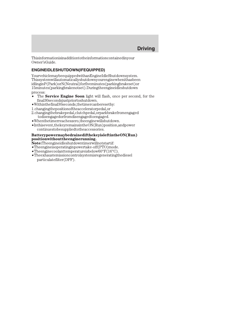 Page 1 of the manual User Manual Ford F-650 (2008)