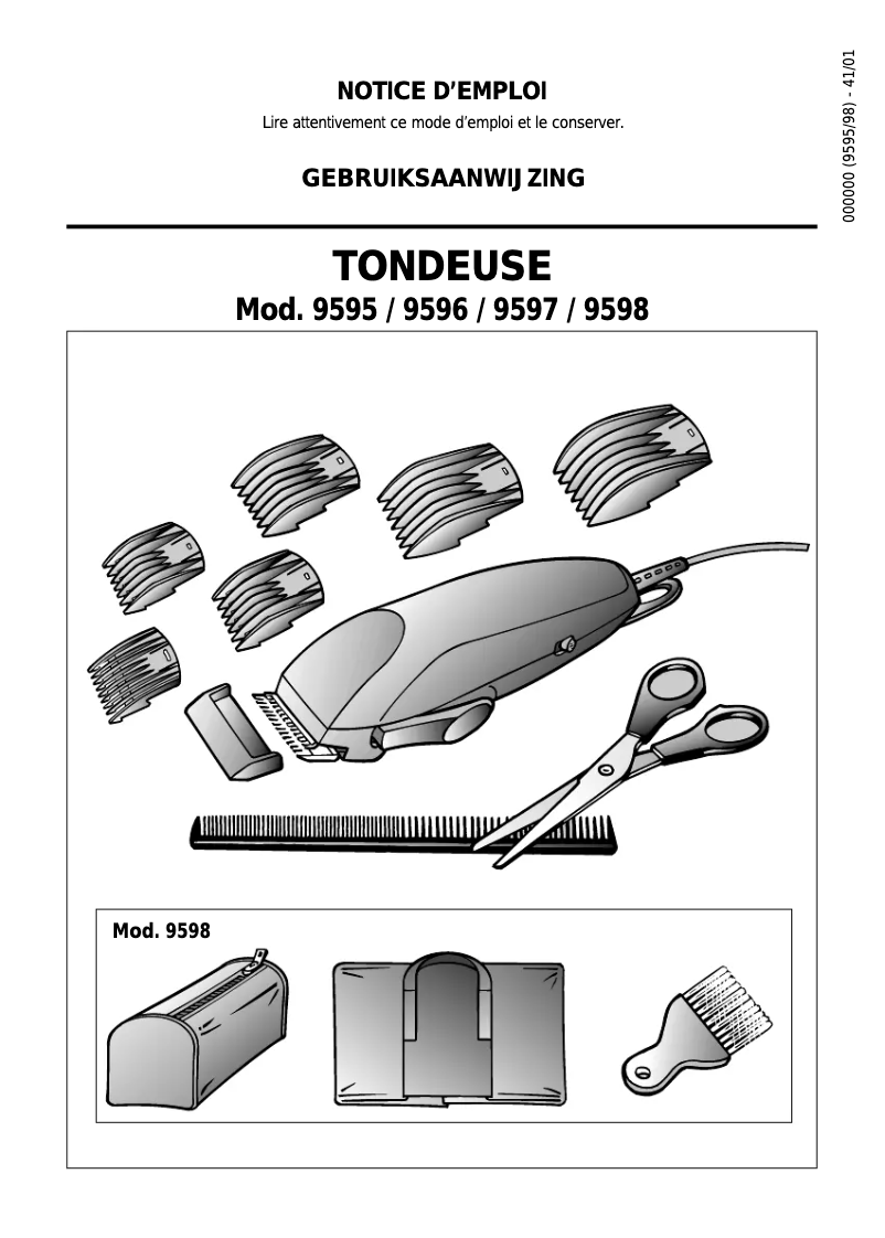 Image de la première page du manuel de l'appareil 9596