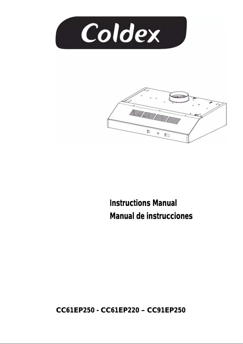 First page image of the manual for CC91EP250