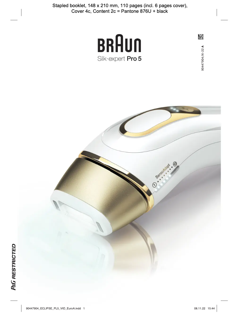 Page 1 of the manual User Manual Braun Silk Expert Pro 5 PL5152