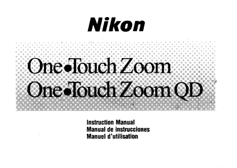 Page 1 of the manual User Manual Nikon One Touch Zoom