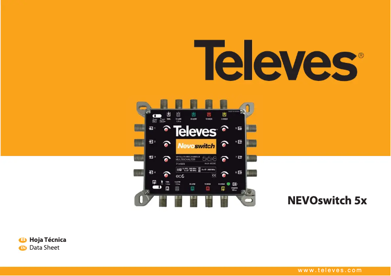 Page 1 of the manual User Manual Televes NevoSwitch 714509