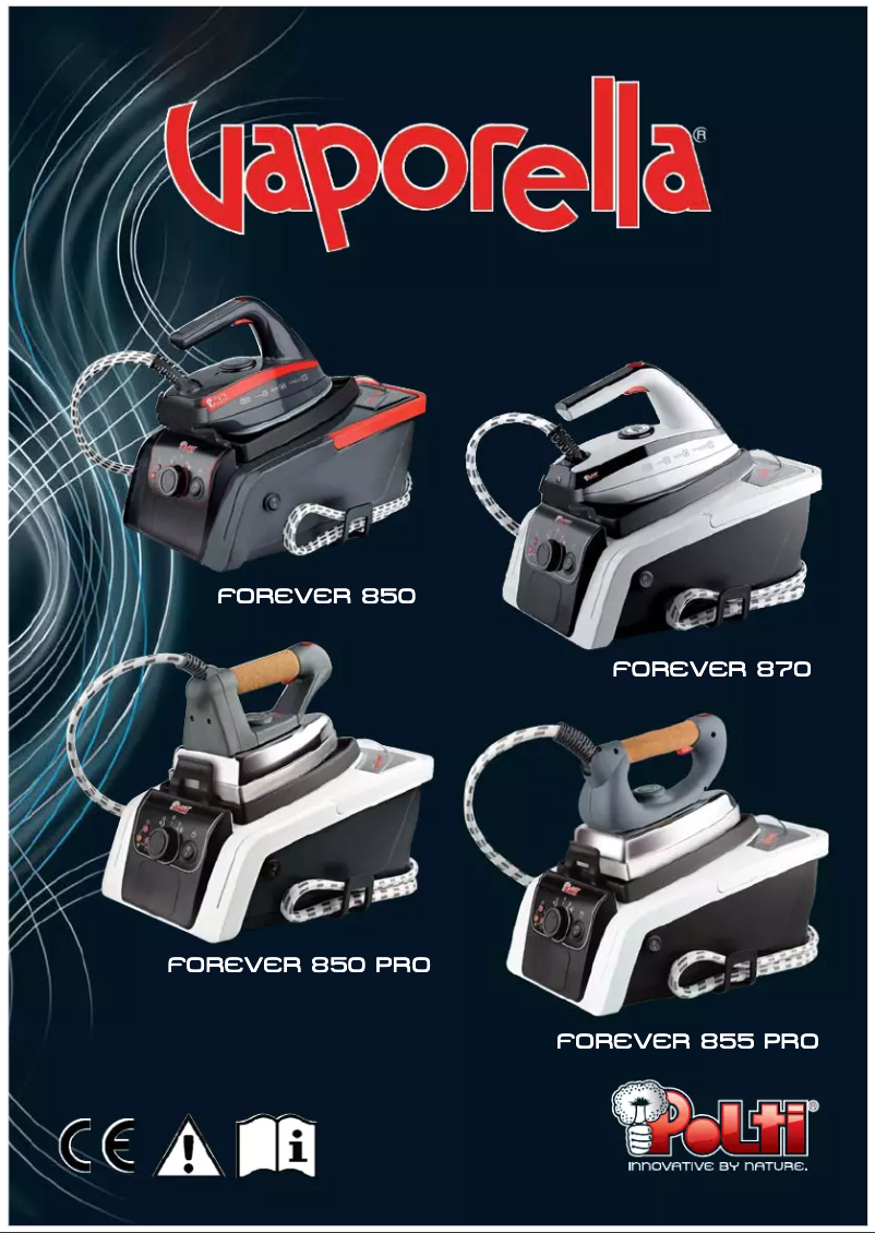 Page 1 of the manual User Manual Polti Vaporella Forever 850 PRO