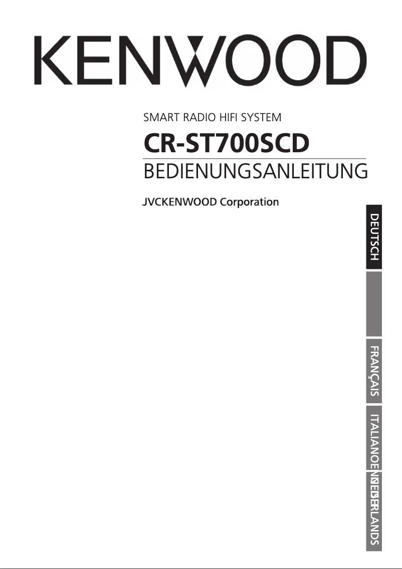 Page 1 of the manual User Manual Kenwood CR-ST700SCD