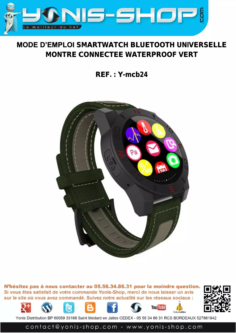 First page image of the manual for Y-MCB24