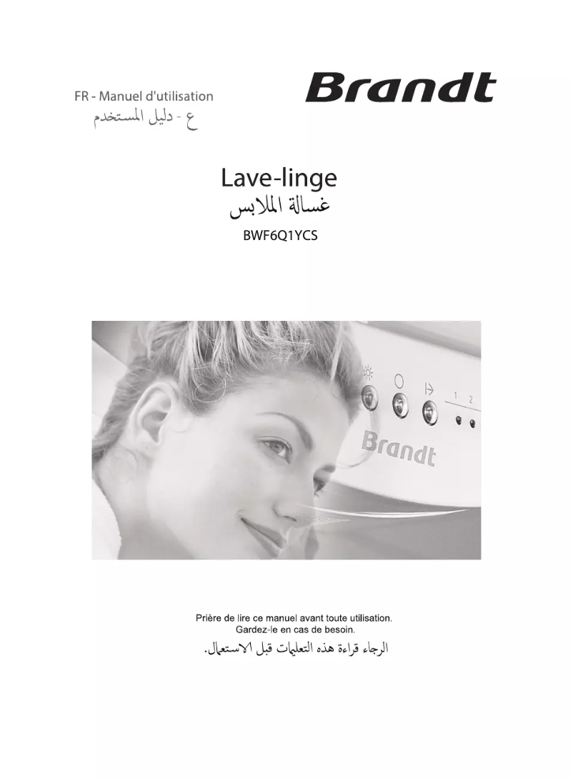 Page 1 of the manual User Manual Brandt BWF6Q1YCS
