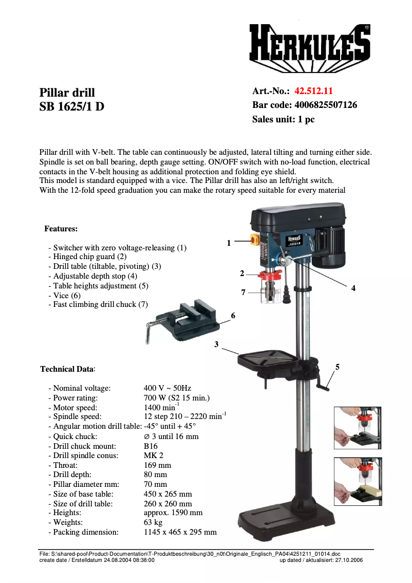 Image de la première page du manuel de l'appareil SB 1625/1D