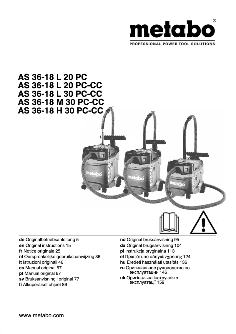 First page image of the manual for AS 36-18 L 20 PC