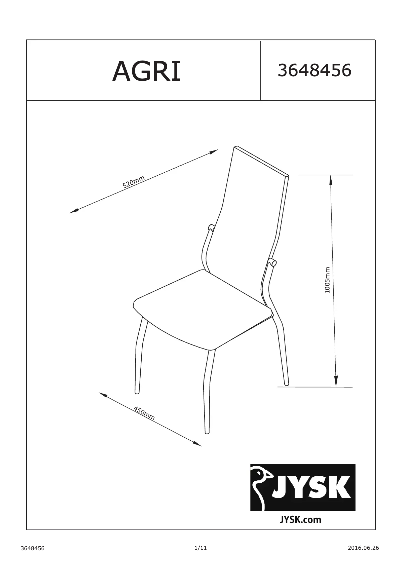 First page image of the manual for Agri