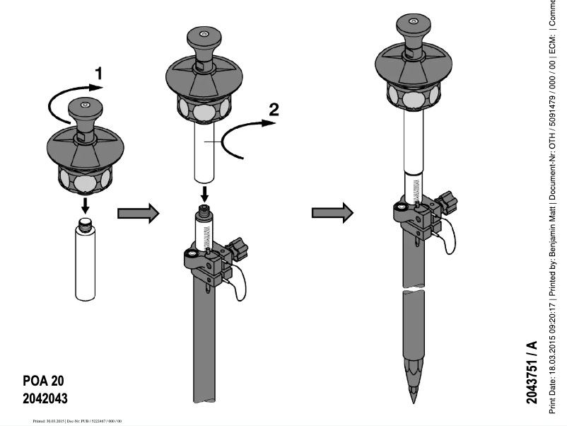 Image de la première page du manuel de l'appareil POA 20