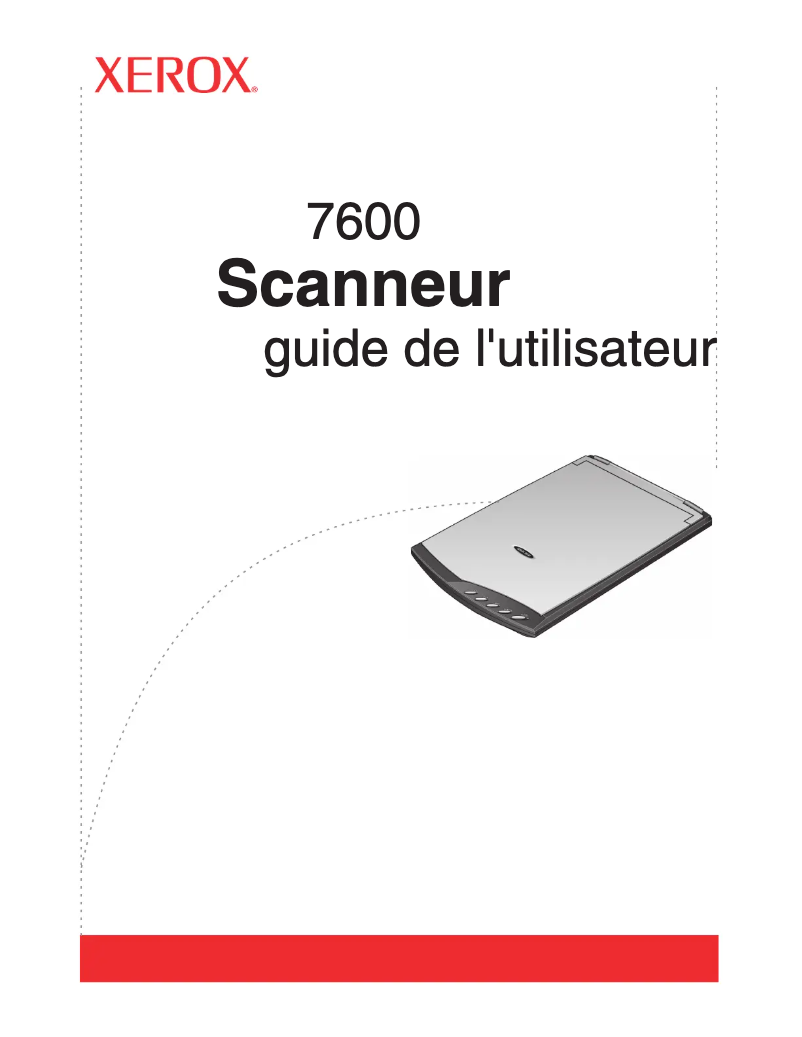 Image de la première page du manuel de l'appareil Documate 7600